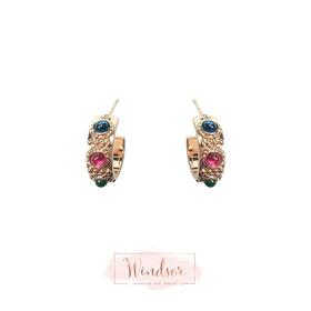 LHWINDSOR温莎珠宝 时光delight三色复古耳环