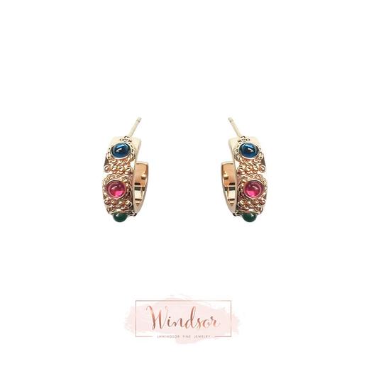 LHWINDSOR温莎珠宝 时光delight三色复古耳环 商品图0