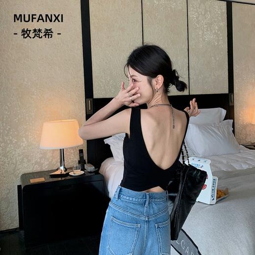 品牌直发-【银泰专柜品牌牧梵希 交叉美背】自带胸贴！元气少女后背交叉背心 商品图5