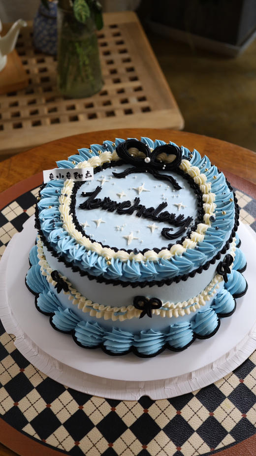 蓝黑色复古蝴蝶结 商品图9