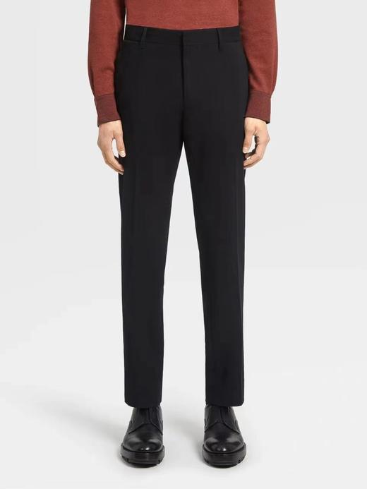 E.Z 春季款 黑色 弹力棉质长裤 XXK189 商品图0