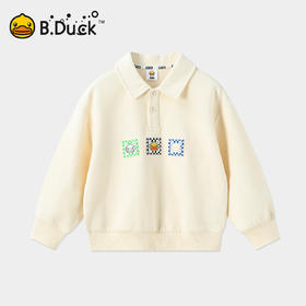 【专柜同款】bduck小黄鸭童装男童卫衣春秋儿童POLO男孩上衣105-150 BF1508973