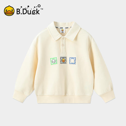 【专柜同款】bduck小黄鸭童装男童卫衣春秋儿童POLO男孩上衣105-150 BF1508973 商品图0