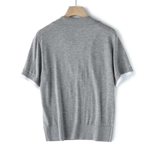 【高品质私服】【假两件POLO衫】混纺材质，舒适有型，透气性好JZ2516-CC 商品图7