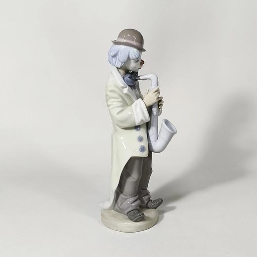 西班牙雅致瓷偶，吹萨克斯的小丑 商品图1