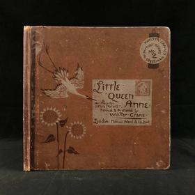 1886年 小安妮女王 沃尔特·克兰24页彩色插图 布脊精装