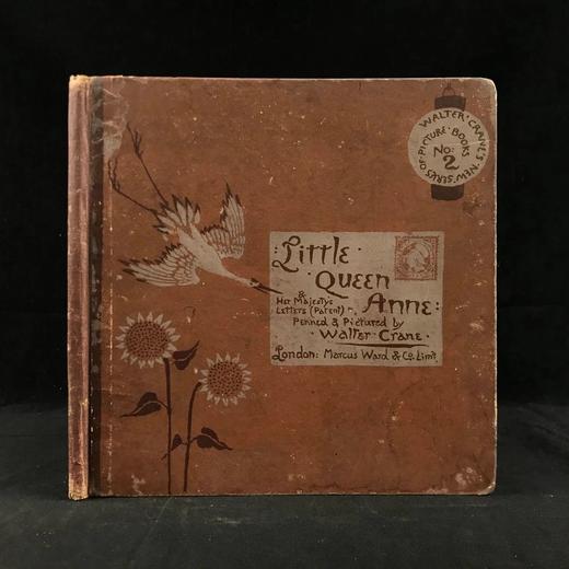 1886年 小安妮女王 沃尔特·克兰24页彩色插图 布脊精装 商品图0
