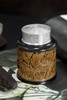 荷蟹°锡胆竹雕茶叶罐 商品缩略图0