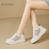 【KADINA】  AF3   卡迪娜2025夏新款镂空网面透气厚底内增高小白鞋休闲鞋KCM253302 商品缩略图0