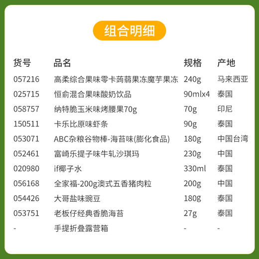 【慢生活踏青游】春暖花开踏青出游露营零食组合E-手提折叠露营箱颜色随机 商品图1