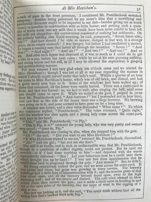 约19世纪后期 狄更斯《远大前程》 8幅插图 真皮精装36开 商品图10