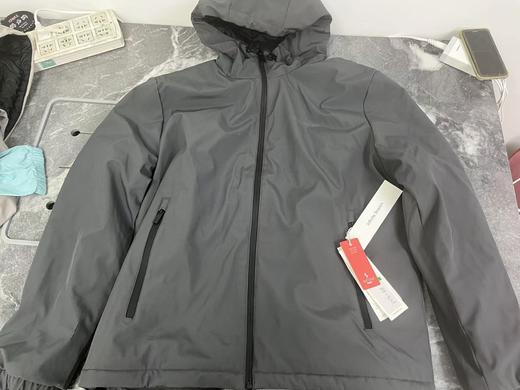瑕疵Calvin Klein/CK 男士保暖防风拒水夹棉纯色拉链连帽棉衣夹克外套 商品图1