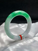 612507，55.2圈口，飘绿圆条手镯，白底飘阳绿，色浓底子细腻 商品缩略图1