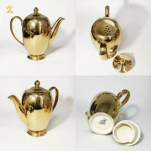 一组欧洲进口骨瓷金壶，璀璨夺目的镀金工艺散发着柔和而迷人的光泽 商品图4