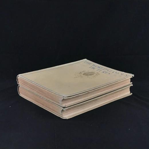 约20世纪初 世界名画图集（全2卷） 144幅插图 漆布精装8开 商品图1