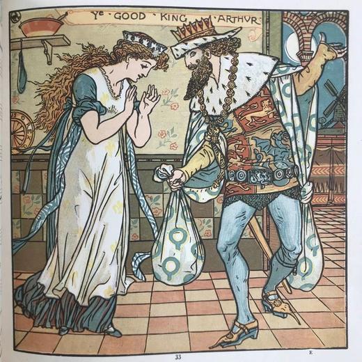 约19世纪后期 宝贝的歌剧 沃尔特·克兰56页彩色插图 布脊精装 商品图10