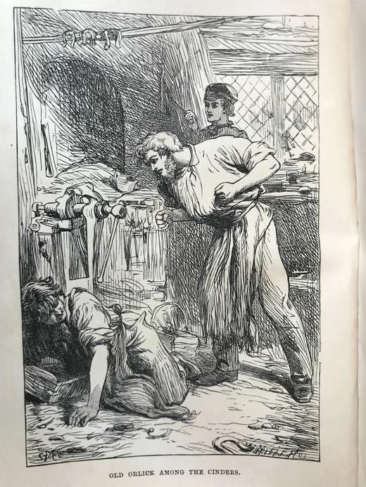 约19世纪后期 狄更斯《远大前程》 8幅插图 真皮精装36开 商品图2