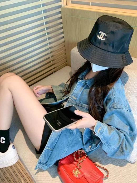 CHANEL香奈儿经典印花Logo棉质棉渔夫帽男女同款（AN） 商品图10