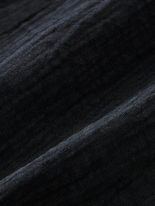 Studio Nicholson  深蓝色chalco肌理棉麻宽腿裤 商品图7