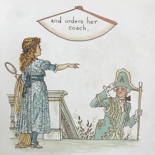 1886年 小安妮女王 沃尔特·克兰24页彩色插图 布脊精装 商品图7