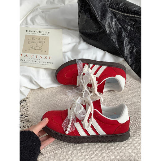 【YW】无忧购韩系ins温柔百搭可拆卸蝴蝶结休闲平底德训鞋MIS-2680（截单后7天发货) 商品图10