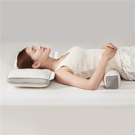 自然醒决明子荞麦牵引枕颈椎专用全荞麦壳小枕头护颈椎助睡眠单人圆柱颈椎硬枕睡觉护颈枕XK 商品图4