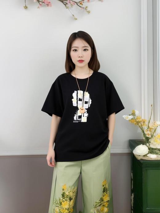 佐丹奴女装2024新款女装印花T恤05394207 商品图3