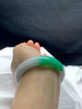 612503，59圈口，飘绿正圈平安镯，细糯有水，白底飘一截阳绿 商品缩略图4