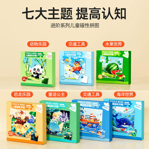 儿童磁力拼图3到6岁宝宝磁性益智玩具2-3幼儿蒙氏男孩1女孩三积木 商品图1