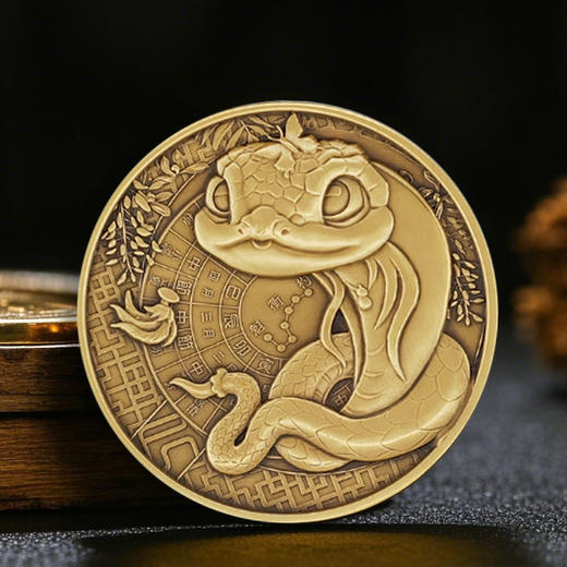 【上海造币】2025蛇币生肖卡通铜章 商品图3