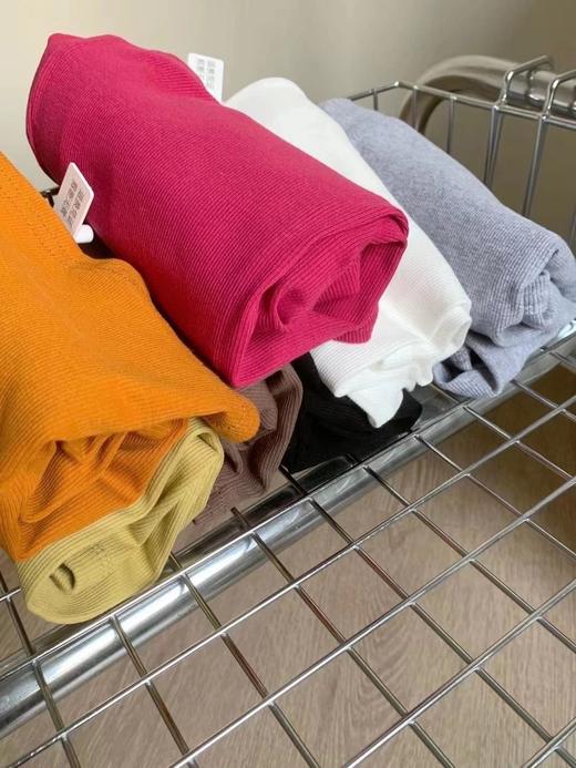 【YW】无忧购韩系百搭纯色万能搭U领基础辣妹T6088 商品图14