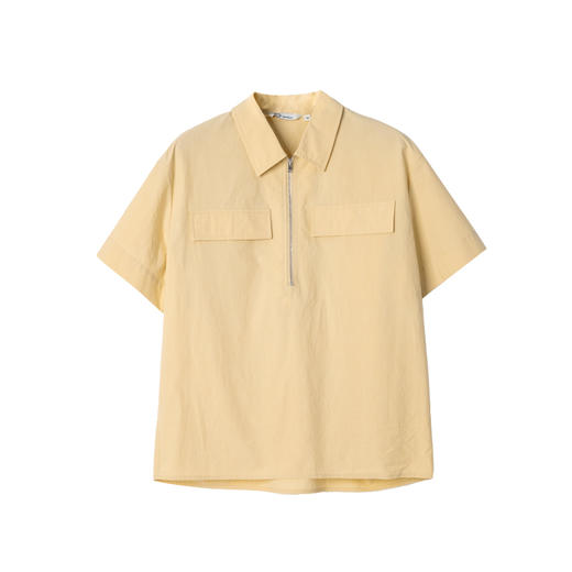 高密匹马棉松弛感宽松短袖衬衫/不对称分割伞摆半裙套装2025春CS2502023 商品图6