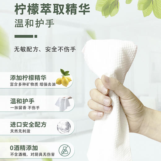 厨房湿巾去污清洁家用加大加厚清洁湿巾WS20804 商品图1