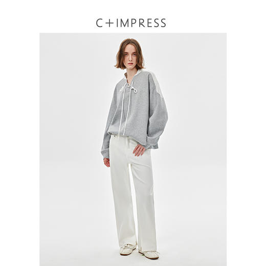 复古Vintage原白宽松休闲薯条牛仔裤2025春新KZ2501042 商品图3