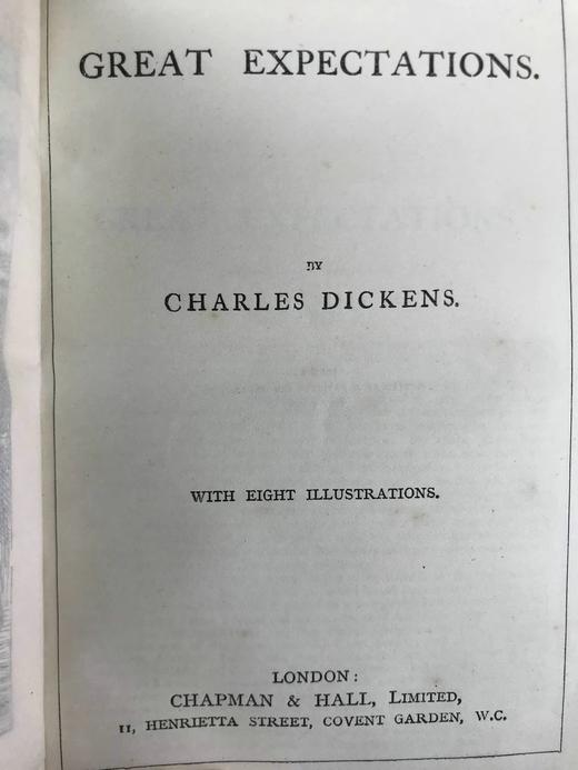 约19世纪后期 狄更斯《远大前程》 8幅插图 真皮精装36开 商品图3