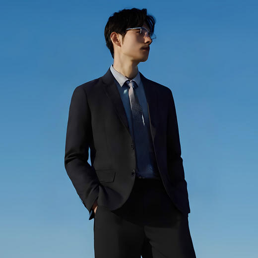 圣得西西装男士套装2025春季新款婚礼伴郎商务通勤面试西服套装男 商品图2