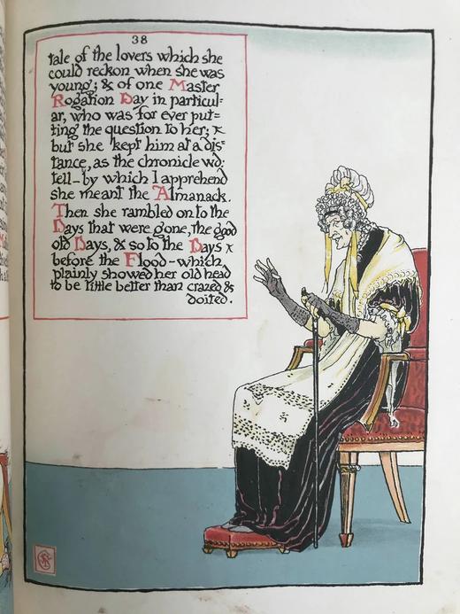 1901年 兰姆《岁月的假面》 沃尔特·克兰40页精美彩色插图 精装16开 商品图5