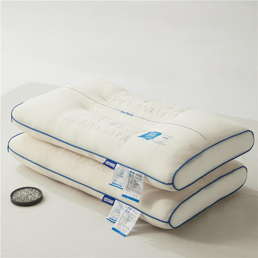 自然醒玻璃粒籽护颈枕全棉纯棉枕芯护颈椎枕不易变形按摩枕家用一对枕头枕芯XK 商品图8