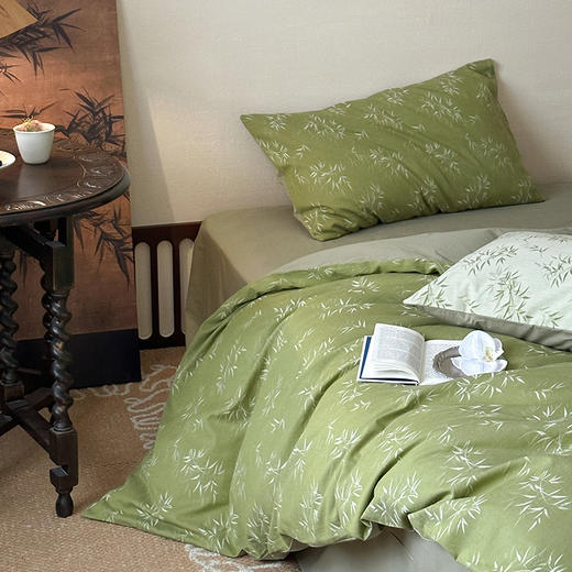 顶柔60支林野之风色织空气棉大提花四件套-TJ1642 商品图2