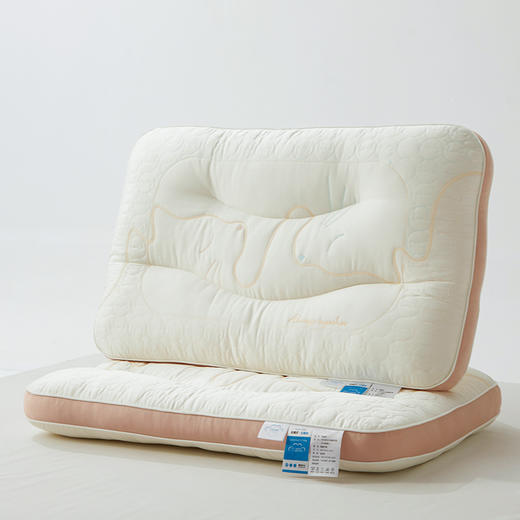 自然醒云柔刺绣猫猫枕头助睡眠护颈椎侧睡云朵枕芯单人整学生宿舍枕头男XK 商品图3