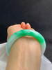 612507，55.2圈口，飘绿圆条手镯，白底飘阳绿，色浓底子细腻 商品缩略图5