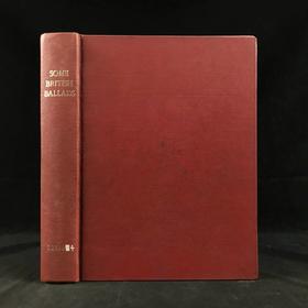 约20世纪早期 英国民谣集 鬼才拉克姆16幅彩色手工贴图 漆布精装16开