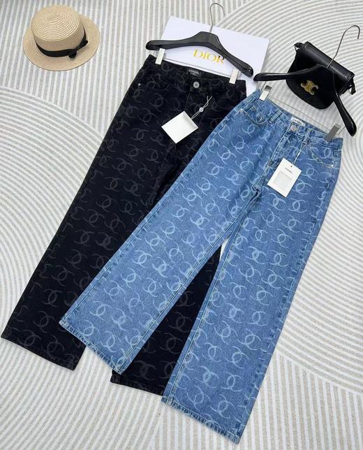 CHANEL香奈儿24SS小香满印后袋珠片慵懒风且时髦百搭款长裤（DQJ） 商品图8