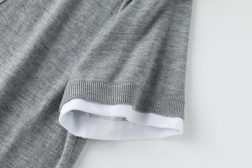 【高品质私服】【假两件POLO衫】混纺材质，舒适有型，透气性好JZ2516-CC 商品图5