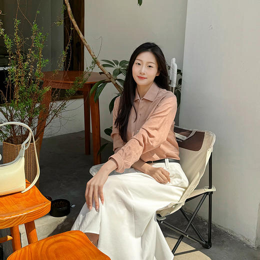 火桐hooton 工装风亚麻天丝平纹半身裙20327979 商品图6