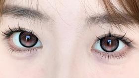 HUOHUOCON半年抛美瞳 黑绒蝶翼 14.5mm