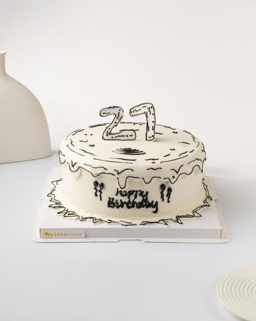 漫画风数字生日蛋糕（百分百进口动物奶油） 商品图0