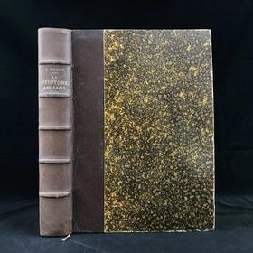 【法语】含藏书票！1908年 阿尔芒·达约《英国绘画史》 307幅插图 真皮精装大16开