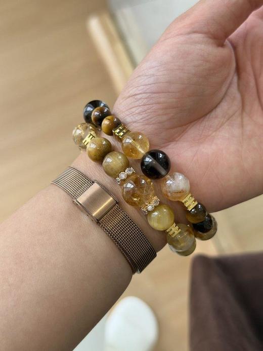 王嘉尔同款金霸大综合水晶手串招财转运还能百搭出圈！！打工人的玄学救命稻草男女同款情侣系（EJ） 商品图4