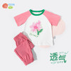 贝贝怡【凉感短袖防蚊长裤套装】25夏季女童新款透气T恤休闲长裤两件套ZB2ET038 商品缩略图7